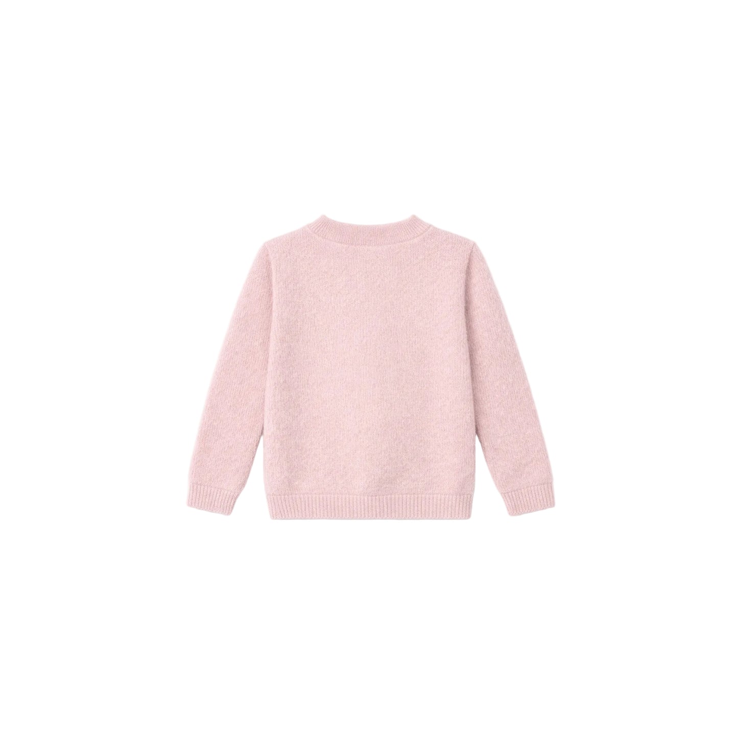 Blush Pink Embroidered Knit Sweater