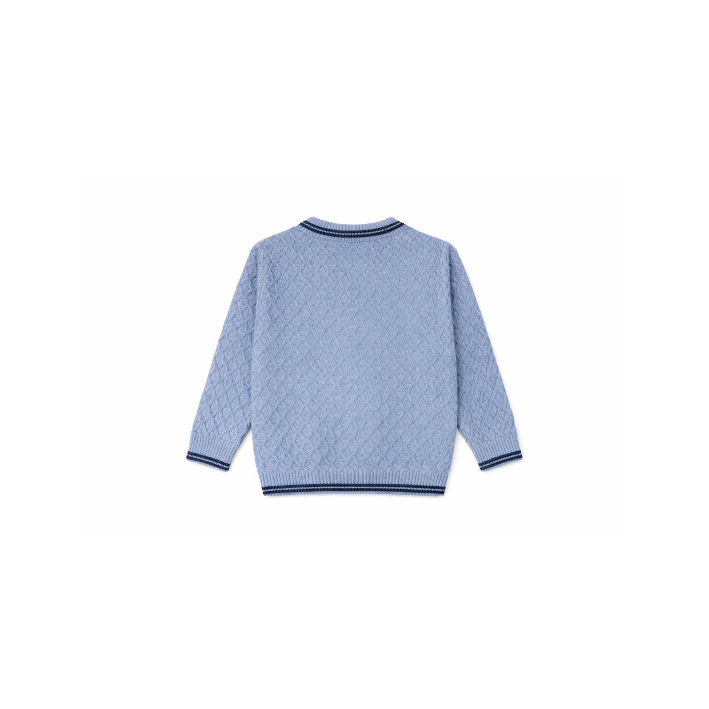 Textured Knit Sweater & Cargo Trousers