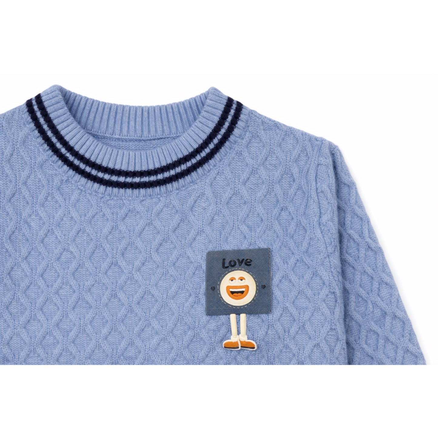 Textured Knit Sweater & Cargo Trousers