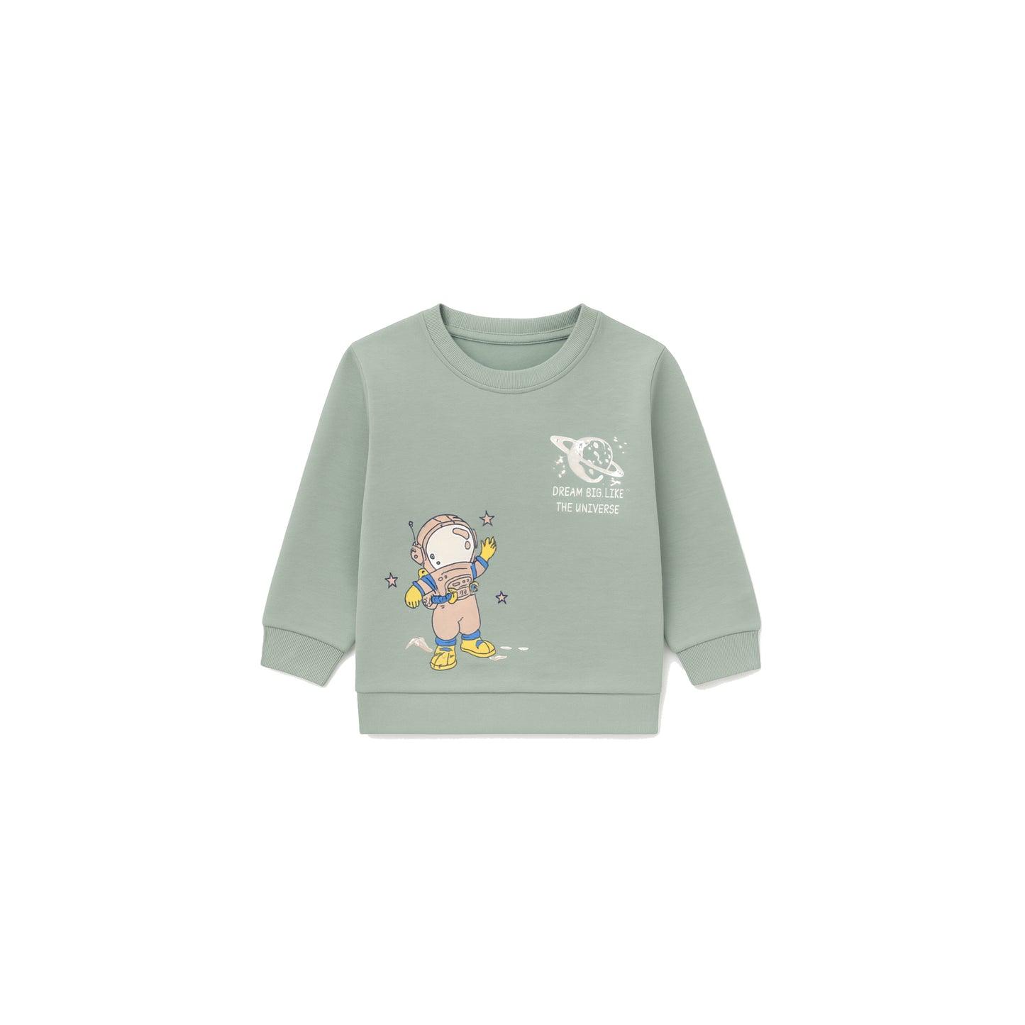 Printed Sweatshirt & Jogger Co-Ord Set with Space Motif