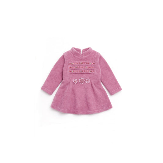 Plush Dress with Embellished Detail