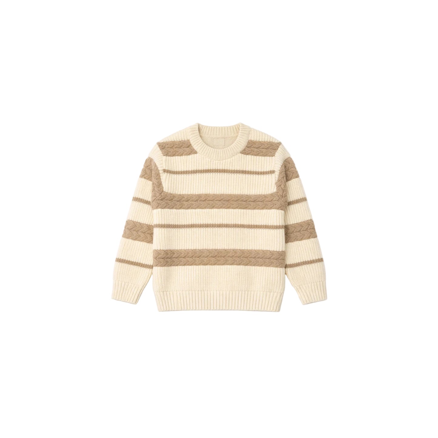 Striped Cable Knit Jumper