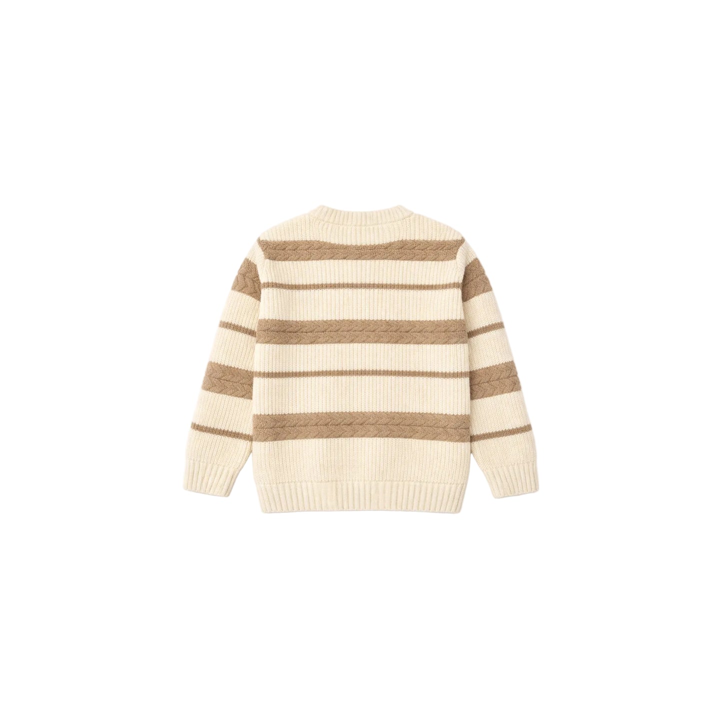 Striped Cable Knit Jumper