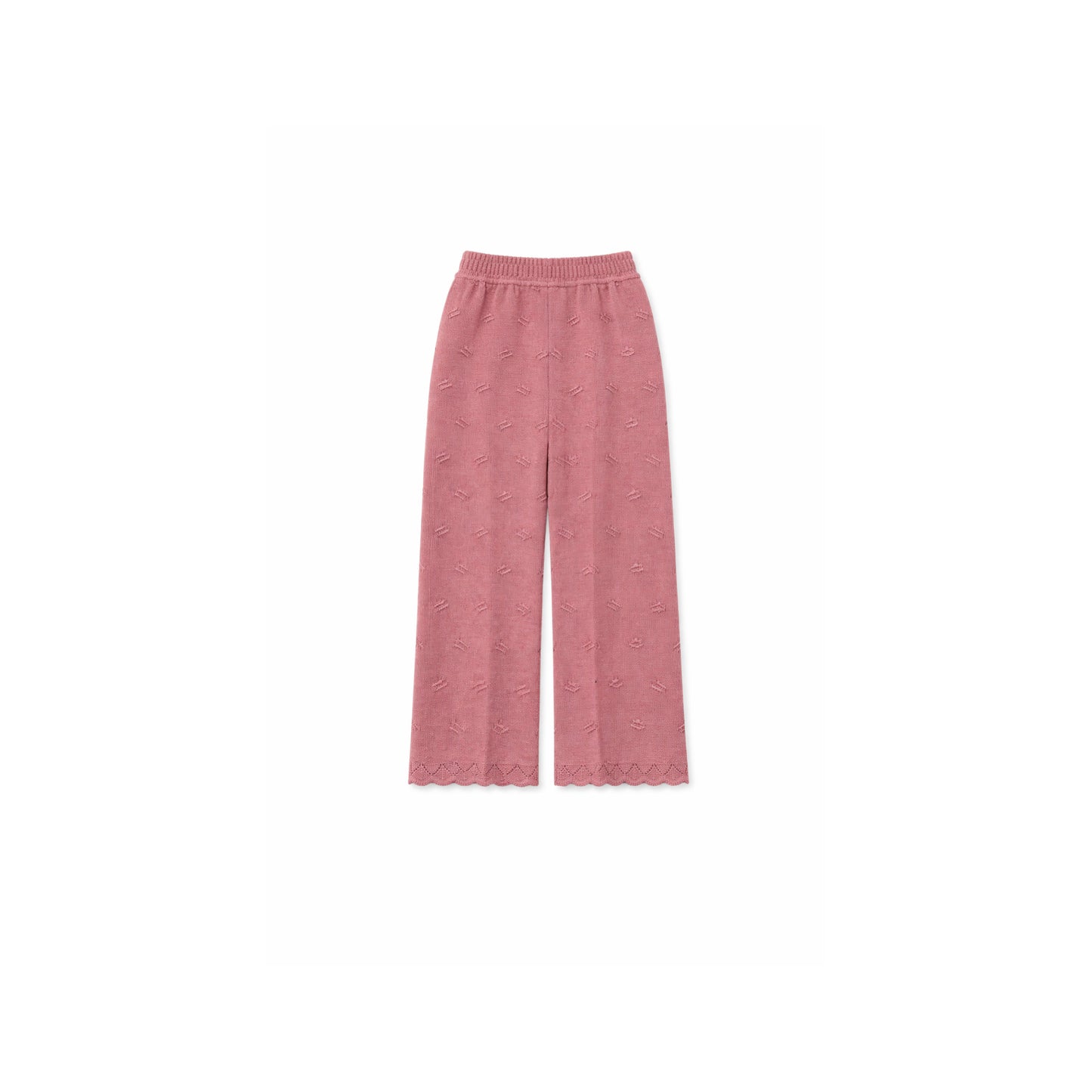 Hooded Faux Fur Panel Jacket with Knit Trousers