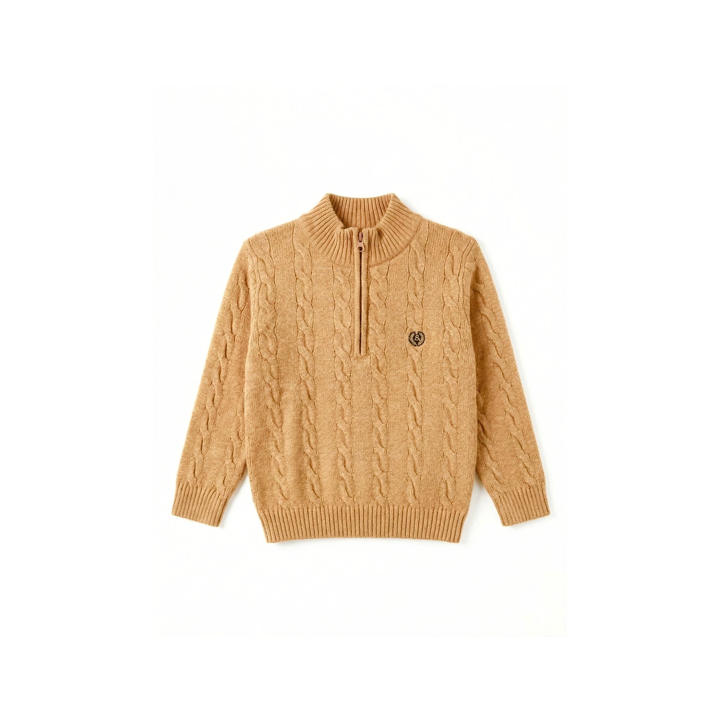 Cable Knit Half-Zip Sweater