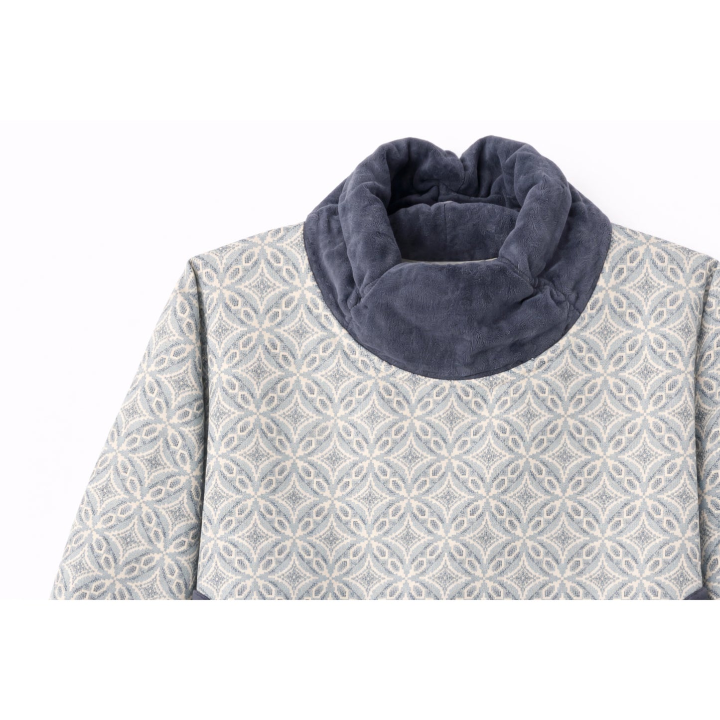 Printed Knit Dress with Soft Collar