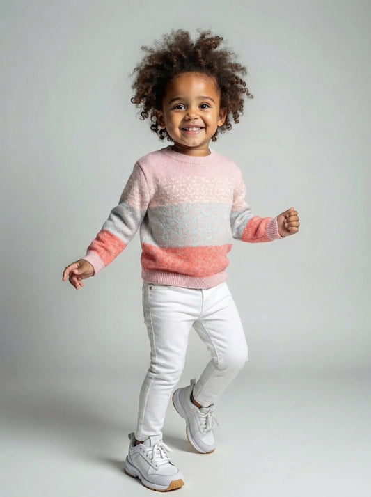 Gradient Pattern Knit Sweater