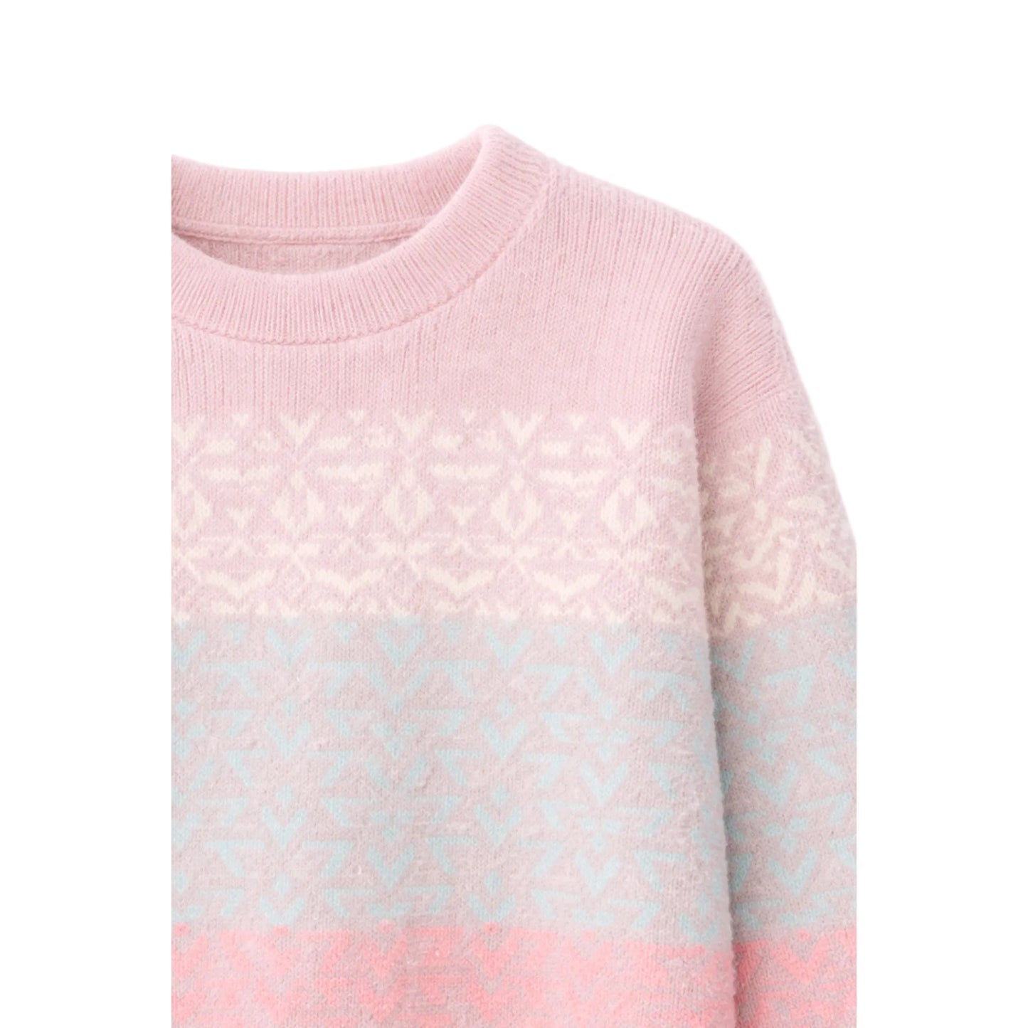 Gradient Pattern Knit Sweater