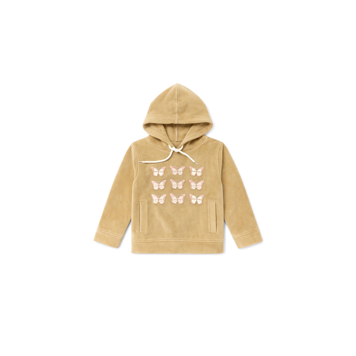 Velour Hoodie with Embellished Motif