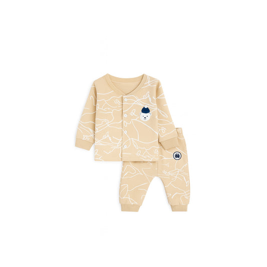 Printed Co-Ord Set with Graphic Accent